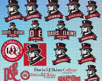Delix und Elkins College SVG, Leichtathletik, Senatoren SVG, Fußball, Cricut, Universität, Instant Download.