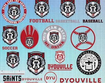 D'youville College SVG, Leichtathletik, Heilige SVG, Cricut, Universität, Fußball, Instant Download.