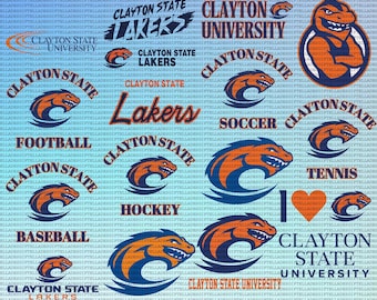 Clayton State Universität SVG, Leichtathletik, Lakers SVG, Cricut, College, Fußball, Instant Download.