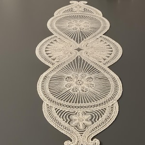 Spitzendeckchen Set Vintage Spitzendeckchen Set Bestickte Tischdecke Set Türkische Spitzendeckchen Set Häkeltischläufer Set Läufer Set