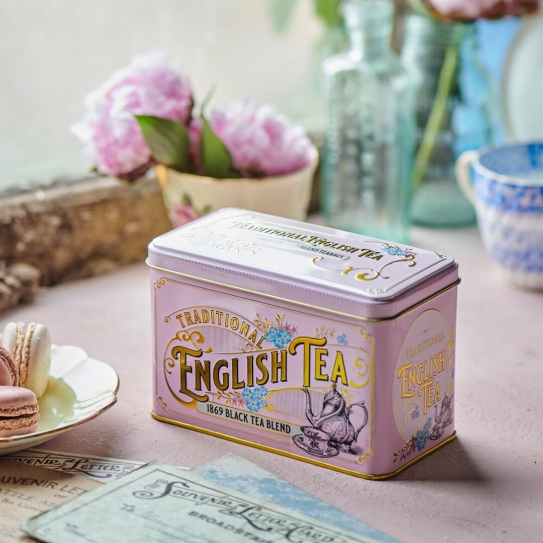 Victorian Rose Pink Tea Tin 40 Bags of 1869 Black Tea Blend - Etsy Australia