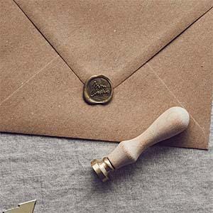 Sigillo di ceralacca con parole di Buon Natale per biglietti e lettere di Natale, buste da timbrare, articoli per l'artigianato, regalo per riempire la calza della Befana