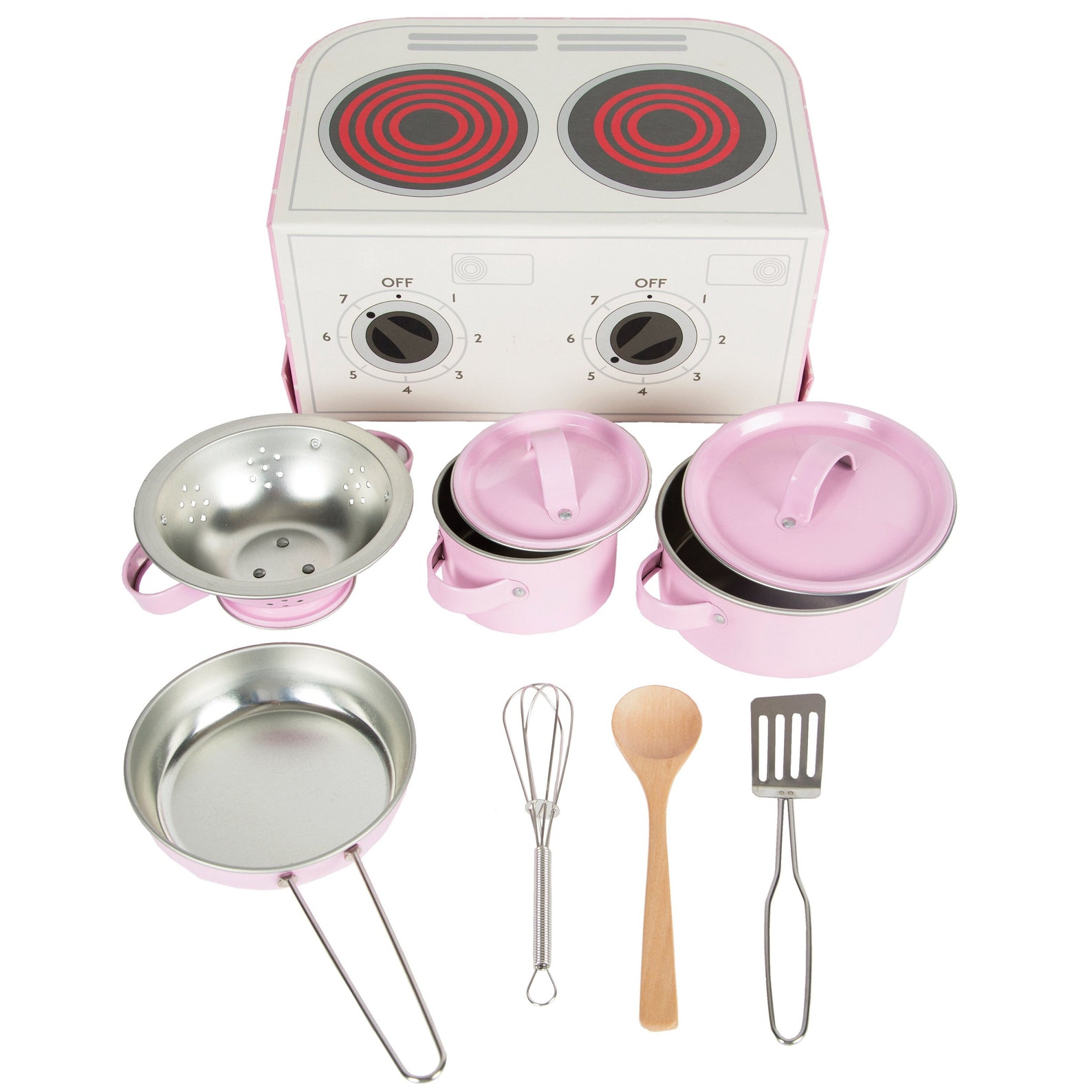 Pastel Pink Kids Cooking Set Saucepan Frying Pan Colander Etsy