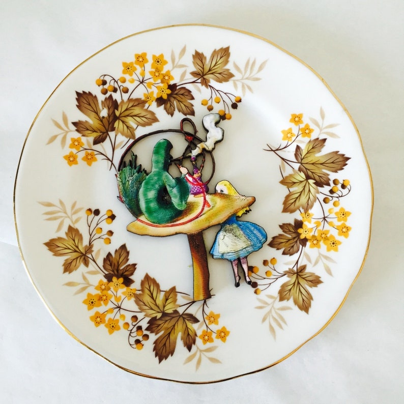 Raucher Raupe aus Alice im Wunderland Display 3D Teller Etsy Raucher Raupe aus Alice im Wunderland Display 3D Teller Etsy