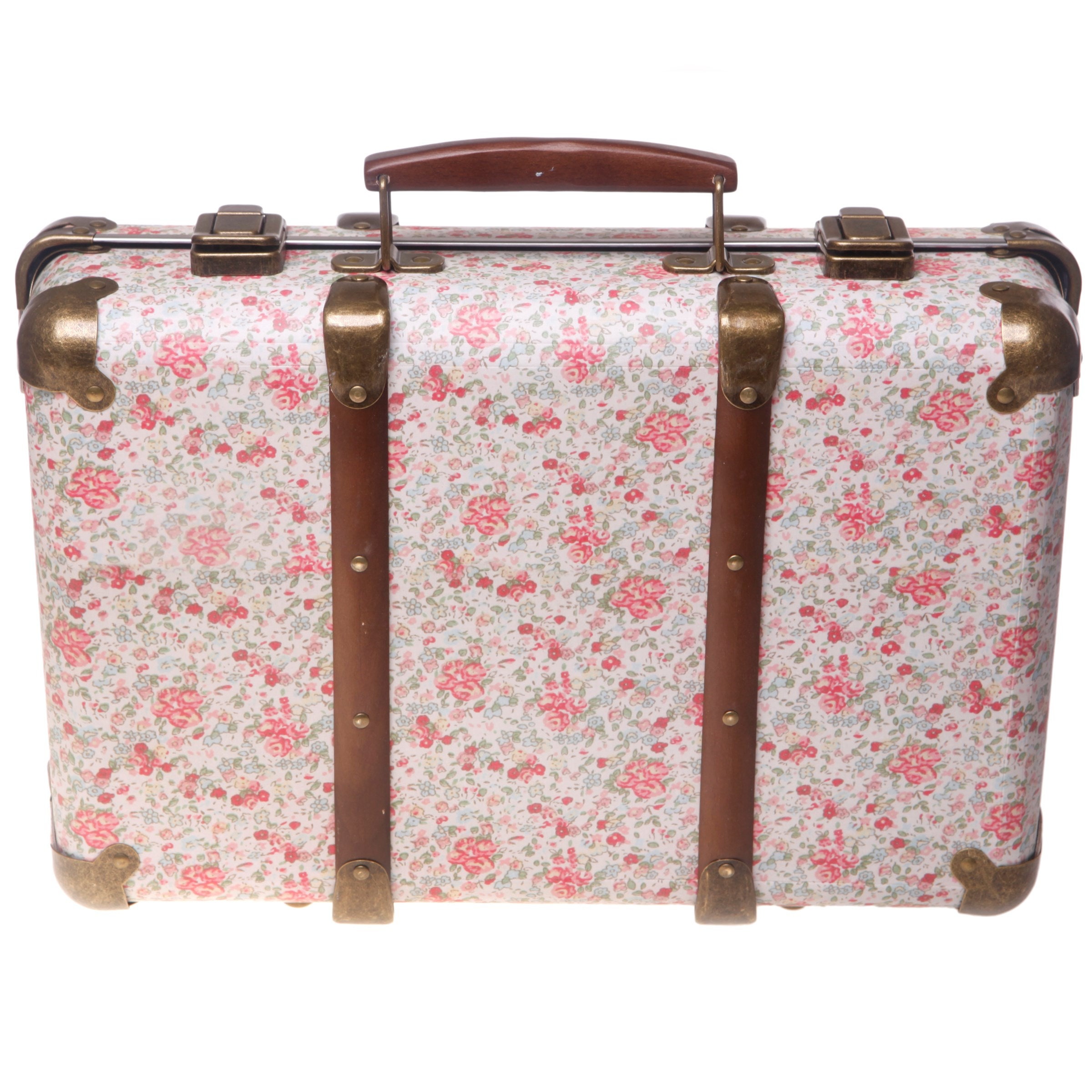 3 Storage Suitcases Vintage RoseSass & Belle Box Decorative Cases Home Gift 