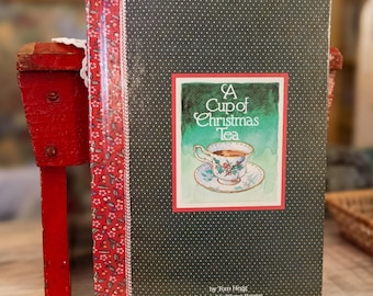 Vintage-Buch „A Cup of Christmas Tea“ von 1982, geschrieben von Tom Hegg und Warren Hanson, gebundenes Weihnachtsbuch