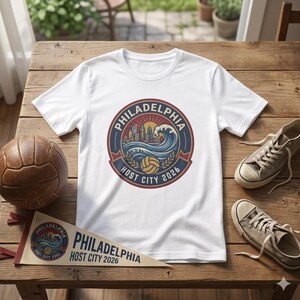 Philadelphia Host City 2026 Soccer T-Shirt |  Soccer Cup Philly Tee