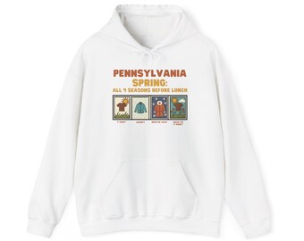 Sudadera con capucha divertida de Pensilvania para la primavera / Regalo para las cuatro estaciones