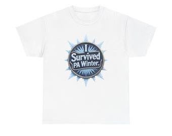Camiseta "Sobreviví al invierno de Pensilvania" / Regalo de Pensilvania