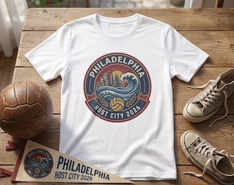 Camiseta de fútbol de Filadelfia, ciudad anfitriona del Mundial de 2026 / Camiseta de la Copa de Fútbol de Filadelfia