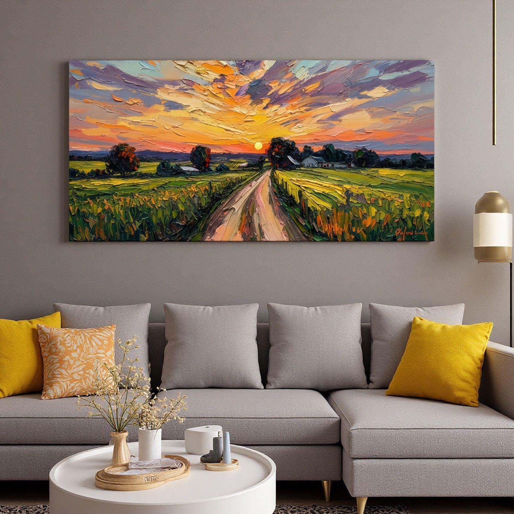 Tableau Moderne Sur Toile Panorama Vertical - Format Oblong Poli, Sans Cadre | Décoration Murale