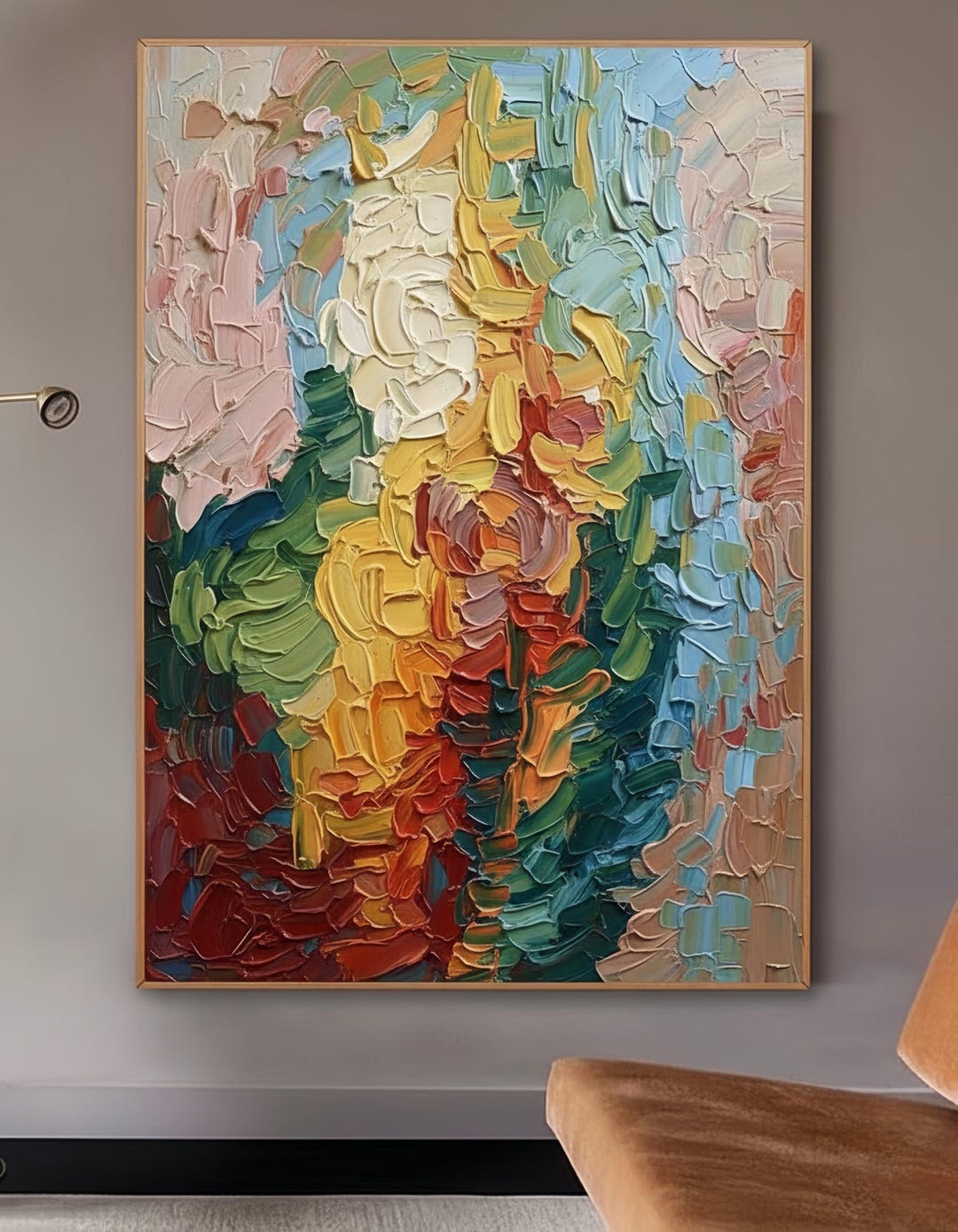 Textured Abstract Oil Painting | Vibrant Impasto Palette Knife Art - Etsy