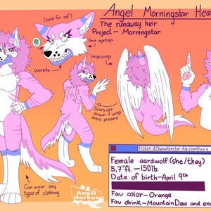 Commissions Fursona personnalisées : Fiche de référence