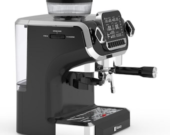 Vosco Espresso and Coffee Maker mit Grinder | Barista Kaffeemaschine | Digital Coffee System | Made in Turkey - Ships from Germany