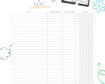 Printable Reading Log