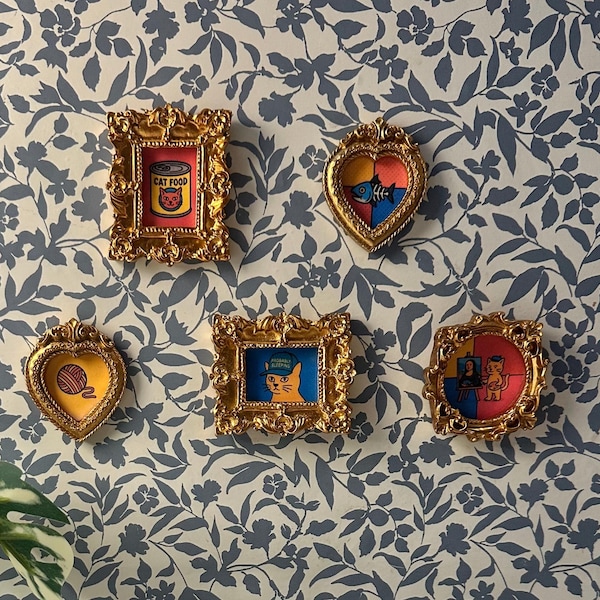 Mini Cat Art Gallery | Wall Hanging or Magnetic