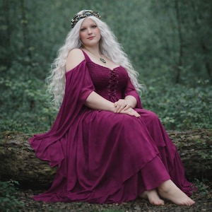 Plus Size 5X Renässansklänning, Snörad Smockad Överdel, Ren Faire-dräkt, WWC121 WildWomenCurves
