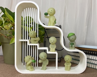 Trinket Display for Mini Figure, Smiski & Sonny Angels House - The Wavy Shelf Ver.B
