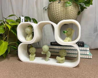 Capsule Shelf Bundle: Smiski & Mini-Figures Display - 3D Printed Decoration (M4-1, (2) M1)