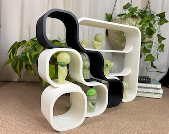 Capsule Shelf Bundle: Smiski and Sonny Angel Display - 3D Printed Decoration (V2-1, M1, M2, M3-2)