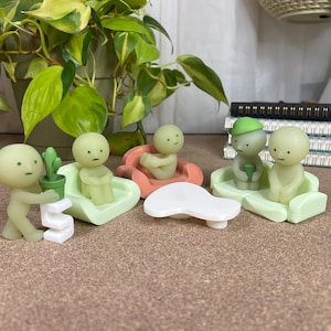 Mini Furniture Bundle: Figurines Smiski and Sonny Angel Display Tiny Furniture - 3D Printed Decoration