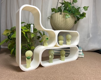 Capsule Shelf Bundle: Smiski & Mini-Figures Display - 3D Printed Decoration (M4-1, M2-2, M3-4)
