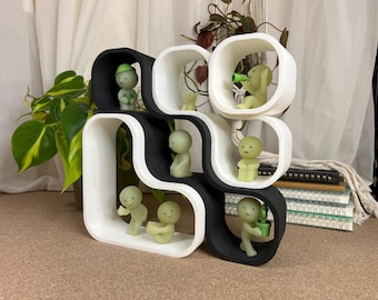 Capsule Shelf Bundle: Smiski & Mini-Figures Display - Stackable 3D Printed Modules (M1, M2, M3-2, M3-3)