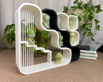 Capsule Shelf Bundle: Smiski and Sonny Angel Display - 3D Printed Decoration (V2-2, M1, M2, M3-2)