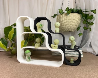 Capsule and Wavy Shelf Bundle: Smiski and Sonny Angel Display - 3D Printed Decoration (V2-1, M3-2)