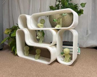 Capsule Shelf Bundle: Smiski & Mini-Figures Display - 3D Printed Decoration (M2-2, M3-4, M3-5, M4-2)