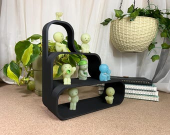 Wavy Shelf: Smiski & Mini-Figures Display - 3D Printed Decoration (V2-3)