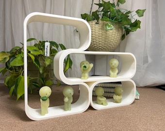 Capsule Shelf Bundle: Smiski & Mini-Figures Display - 3D Printed Decoration (M5-2, M2-2, M3-4)
