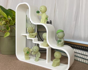 Organizer Storage Stand for Mini Collectibles & Trinkets - The Wavy Shelf Ver.B