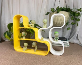 Capsule and Wavy Shelf Bundle: Smiski and Sonny Angel Display - 3D Printed Decoration (V2-1, M3-1)