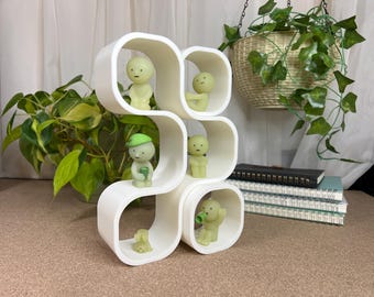 Capsule Shelf Bundle: Smiski & Mini-Figures Display - 3D Printed Decoration (M1, M3-1)