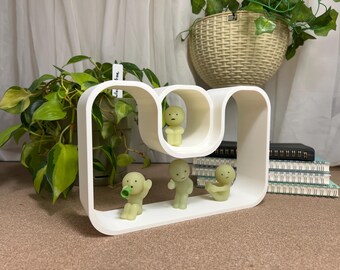 Capsule Shelf Bundle: Smiski & Mini-Figures Display - 3D Printed Decoration (M5-1, M1)