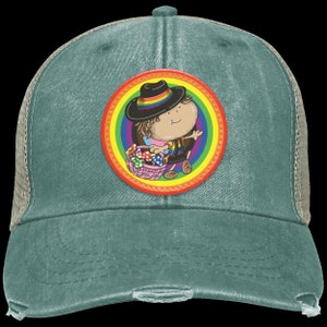 LGBTQ PRIDE Distressed Ollie Cap - Patch Unisex