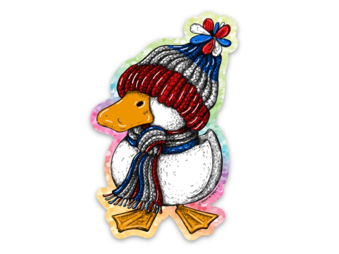 Cold Duck Sticker - Glitter - Weatherproof - Vinyl Sticker - Vinyl ...