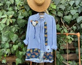 Summer Farmers market flea market Cathe Holden Country duster tunic Rustic boho jacket Folk camp like Anthropologie shabby cowgirl ranch