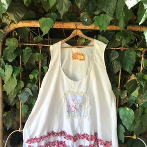 SALE ANTIQUE  linen handmade shabby Romantic white magnolia French chic dress country shabby holiday cowgirl ranch