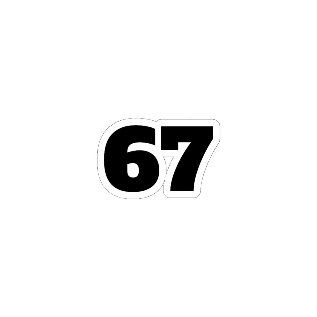67 Custom Number Stickers – Personalized Vinyl Decals - Etsy