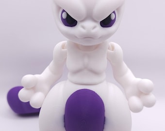 3D Printed Psychic Anime Figurine • Articulated Anime Collectible • Desk Decor