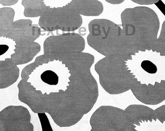 Hand Tufted Modern Lt.beige Area Rug – Abstract Floral Wool Carpet – Contemporary Living Room