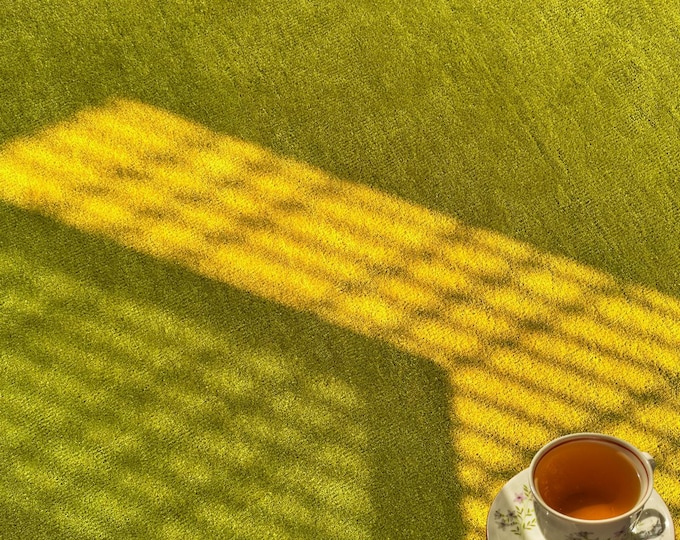 Wool-stone hand-loom collection - Deep Moss- Earth-Tone Wool Collection