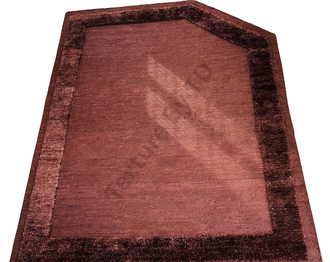Handcrafted Jute Frame Rug – Brown Carpet | Modern Natural Fibre Area Rug