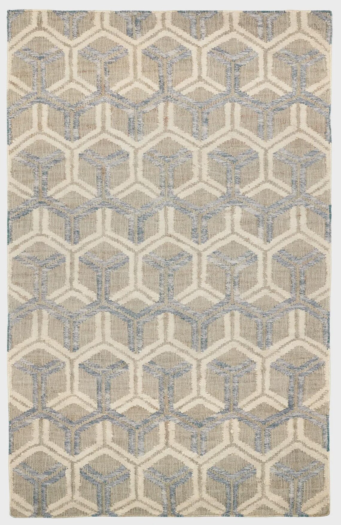 Honeycomb Jute Rug - Modern Abstract Punja Weave - Etsy