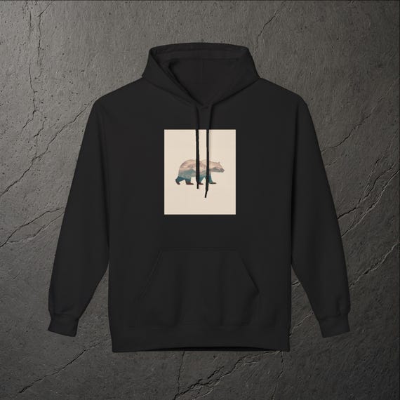 ERDNAHT - Hoodie - Berge im Fell - midweight soft style fleece - Kollektion 12: Bär x Gebirgspfad