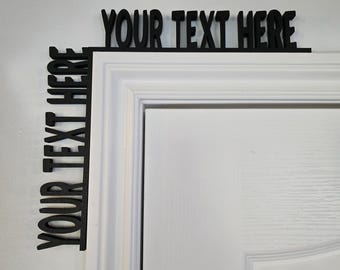 Personalized Corner Wrap Door Sign, Custom Airbnb Vacation Rental Decor, VRBO Superhost Gift, Short Term Rental Sign, STR Property Decor