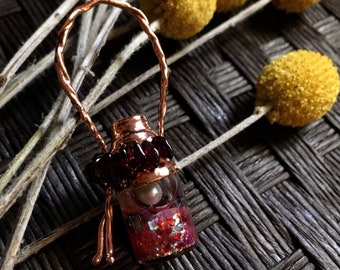 Love Potion Bottle Pendant | Copper Electroformed Necklace