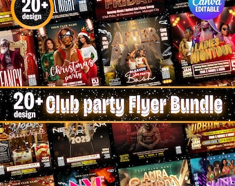 20 + Party Flyer Bundle, Club Party Flyer, Nachtklub Flyer, Party Flyer, Event Flyer, DJ Whisky Night, Geburtstag Flyer, Flyer bündeln